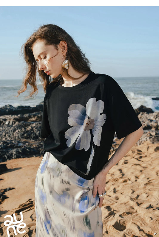 2025 Spring Women's Short Sleeve T-Shirt – Casual Everyday Essential Top