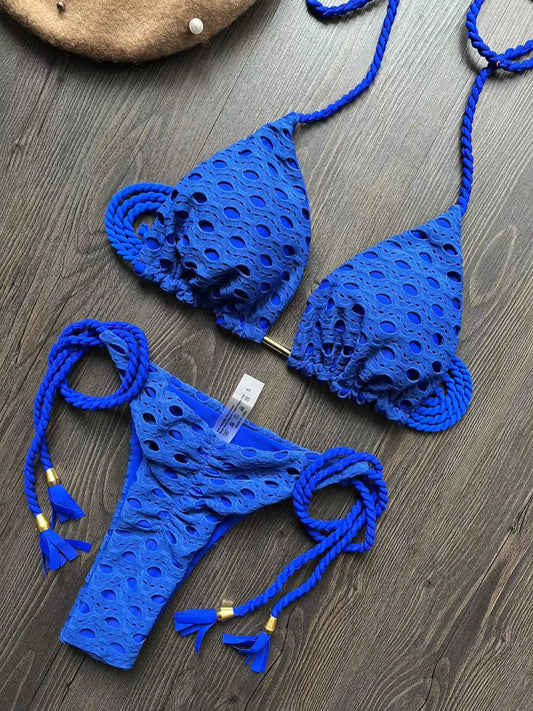 EtherealWave Patchwork Bikini Set