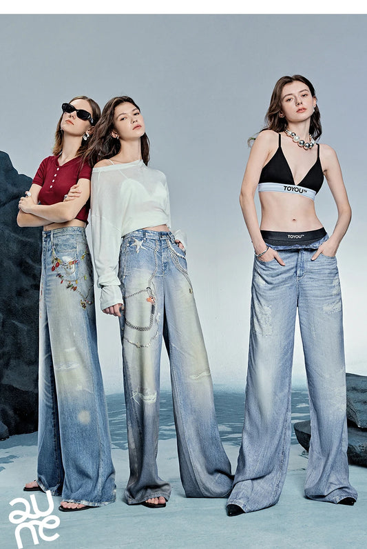 2025 Spring Women's Denim Jeans – Classic Long Pants