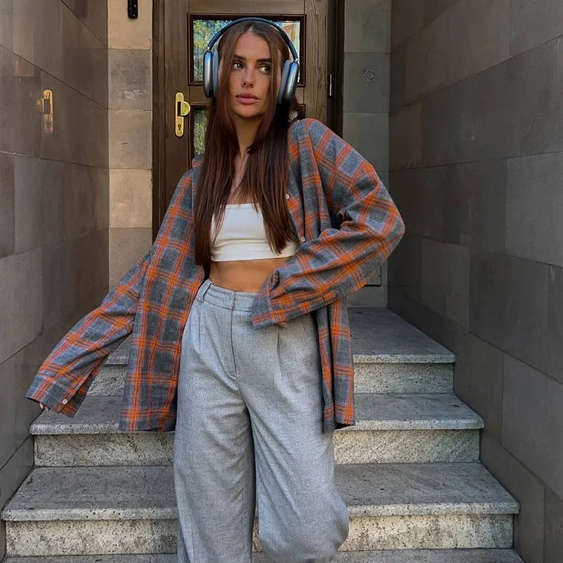 Vintage Cozy Plaid Shirt