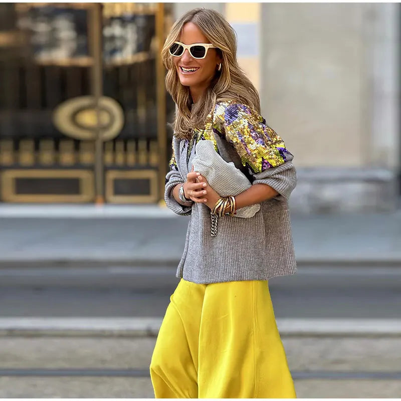 Sequin Sparkle Elegance Sweater