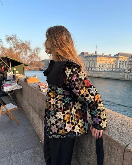 Vintage Patchwork Street Chic Jacket