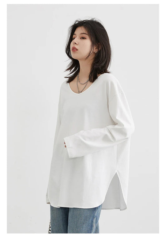 Relaxed Elegance U-Neck Tee