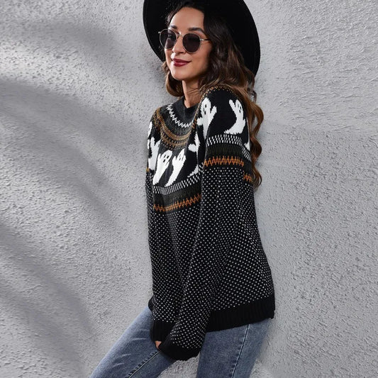 Spooky Season Skull Sweater