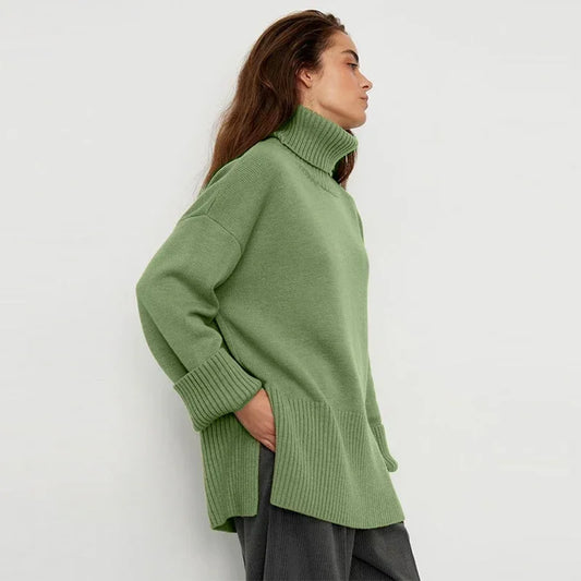 Casual Comfort Turtleneck Pullover