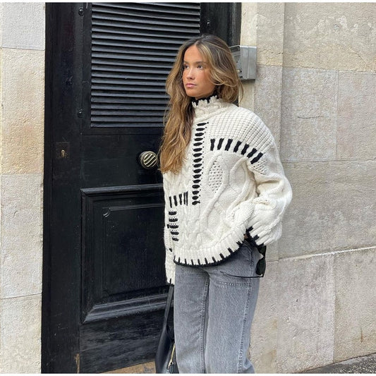 Cable Stitch Chic Oversize Sweater