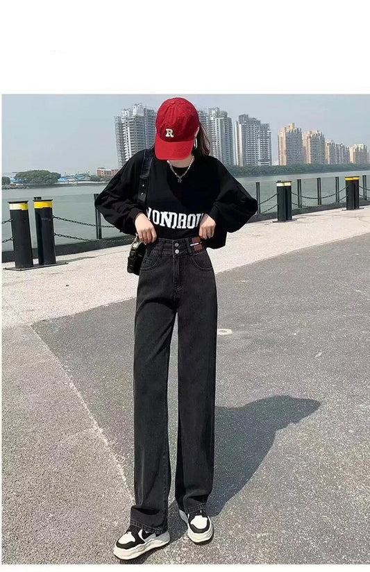 Chic Black Wide Leg Trousers