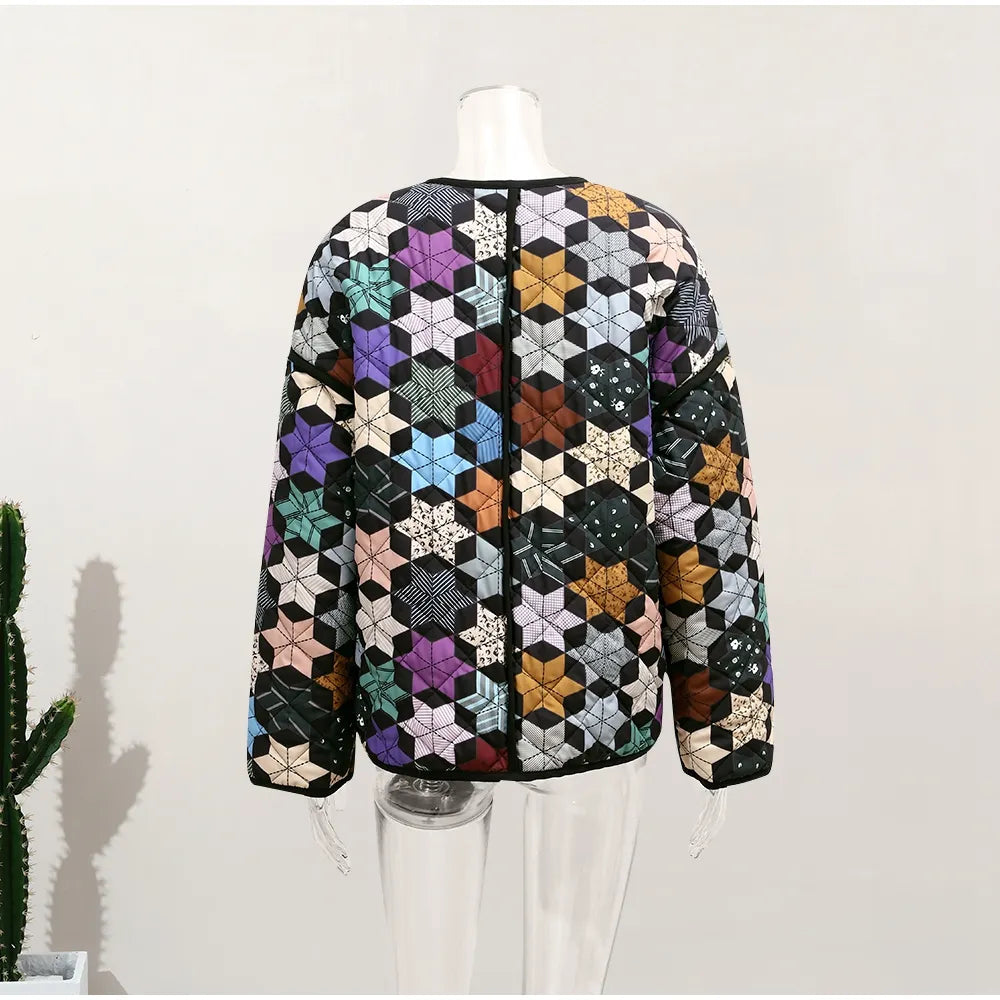 Vintage Patchwork Street Chic Jacket