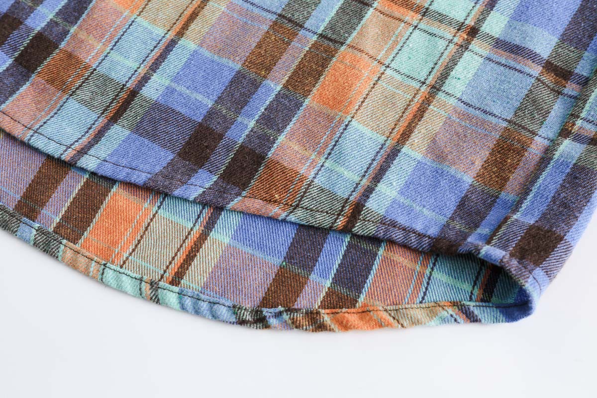 Plaid Romance Lace Up Blouse