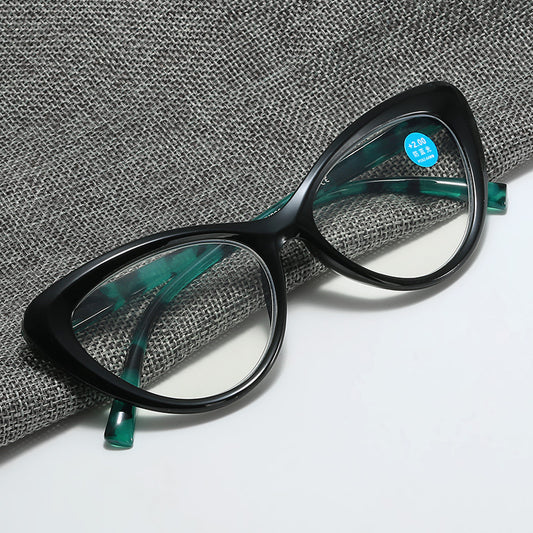 Womens Transparent Lens Cat Eye Reading Glasses