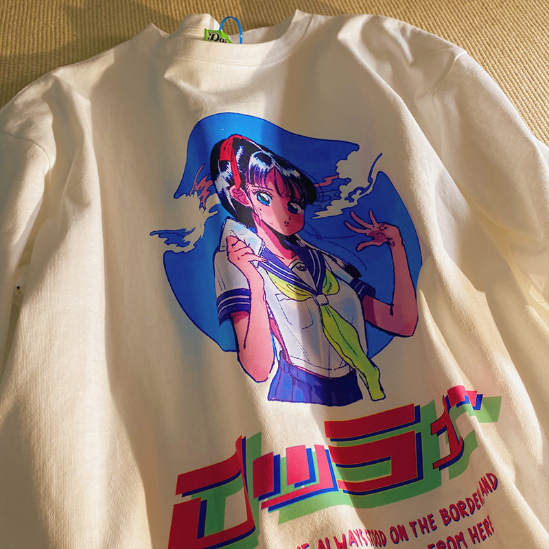 Japanese Anime Cartoon Themed Summer Women T Shirts