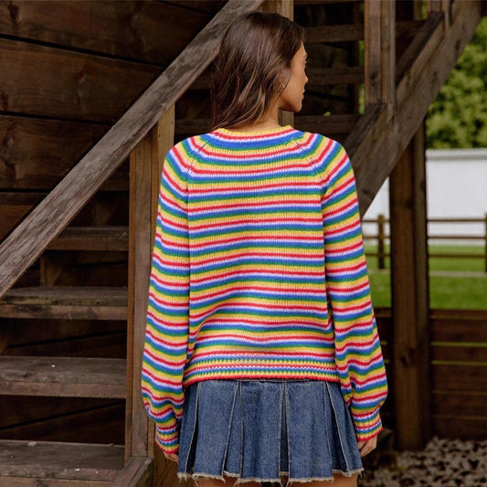 Womens Vintage Striped Sweaters