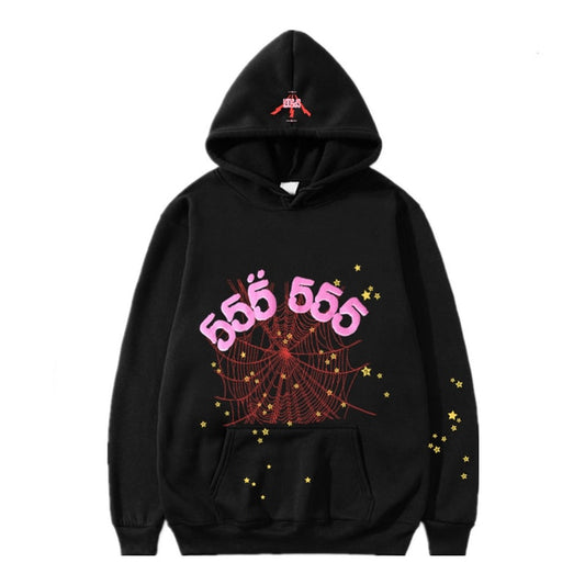 Creative Angel Number 555 Printed Soft Winter Hoodies For Women