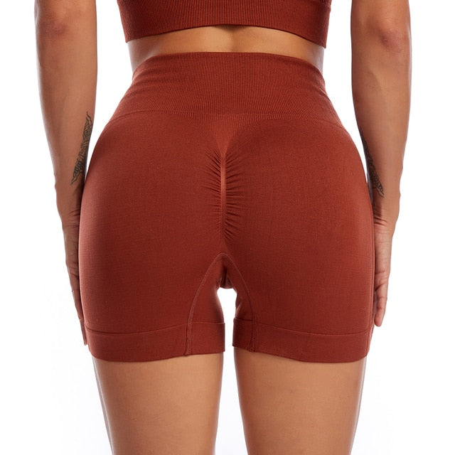 Womens Elastic Stretch Fitness Sport Shorts