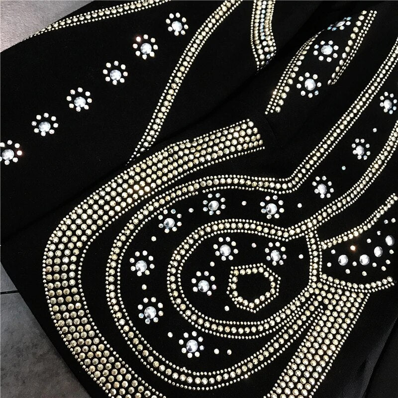 Women Luxury Beading Buttons Jacket