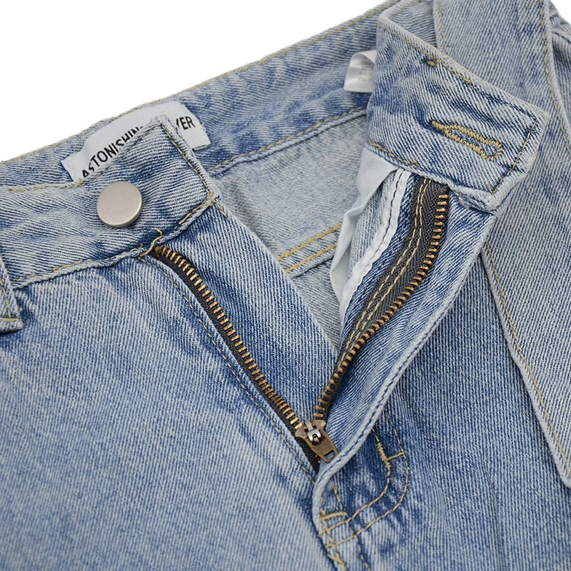 Women's Straight Casual High Waist Jeans