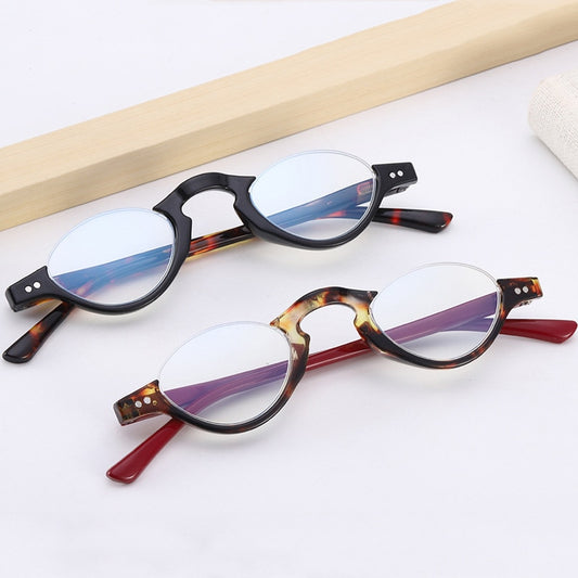 Anti-Blue Light Half Frame Presbyopia Eyeglasses For Women