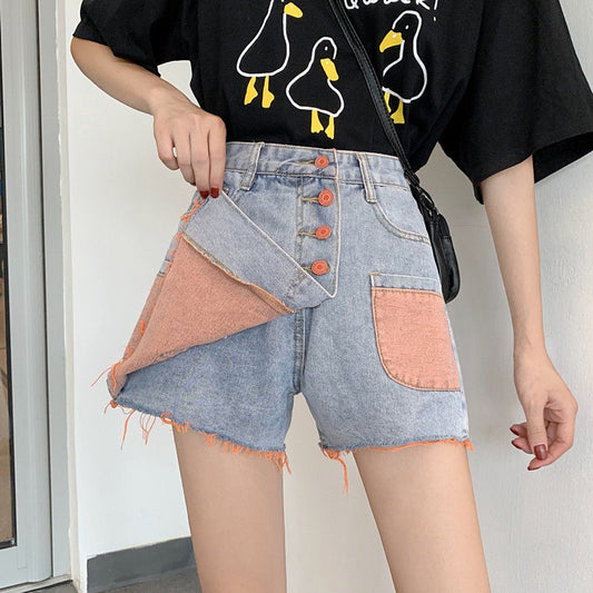 Women's Chic High Waist Denim Shorts