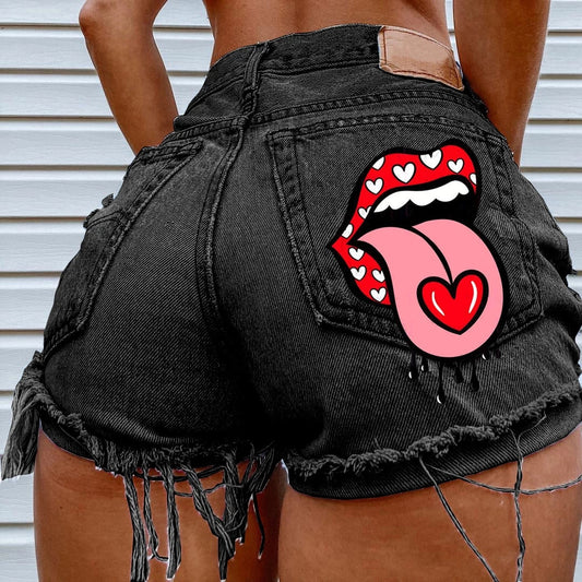 Hot Summer Love Ripped Denim Shorts