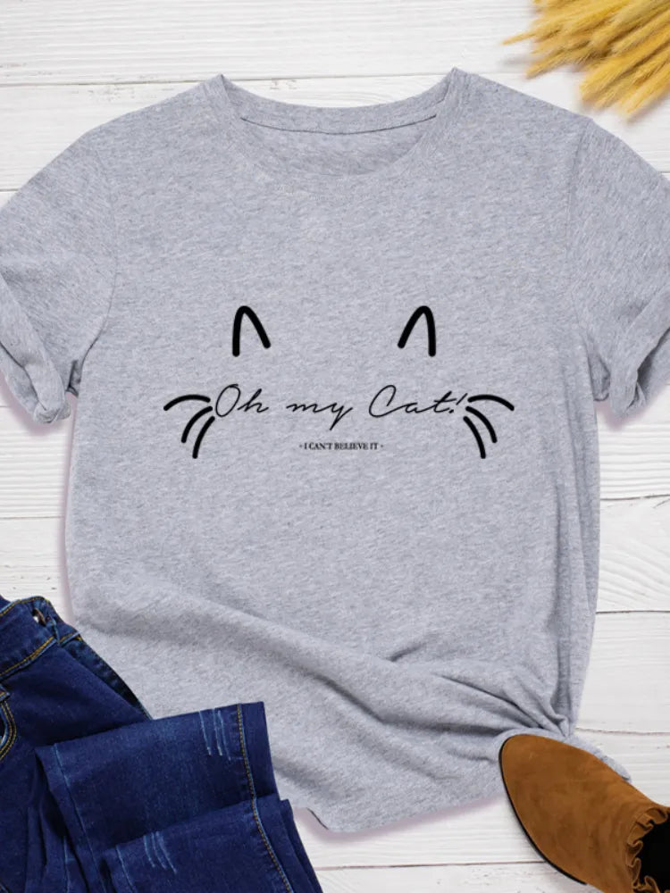 Womens Oh My Cat T Shirt