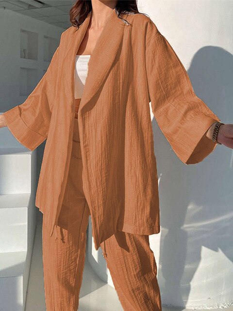 Womens Casual High Waist 2 Piece Sets