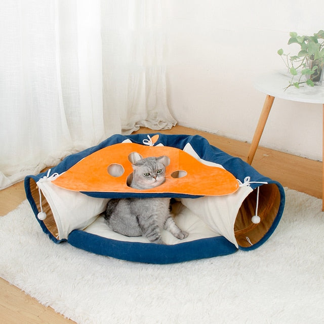 Cats Removable Bed Tunnel Toys