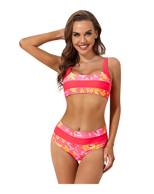 Beach Babe Patchwork Tankini
