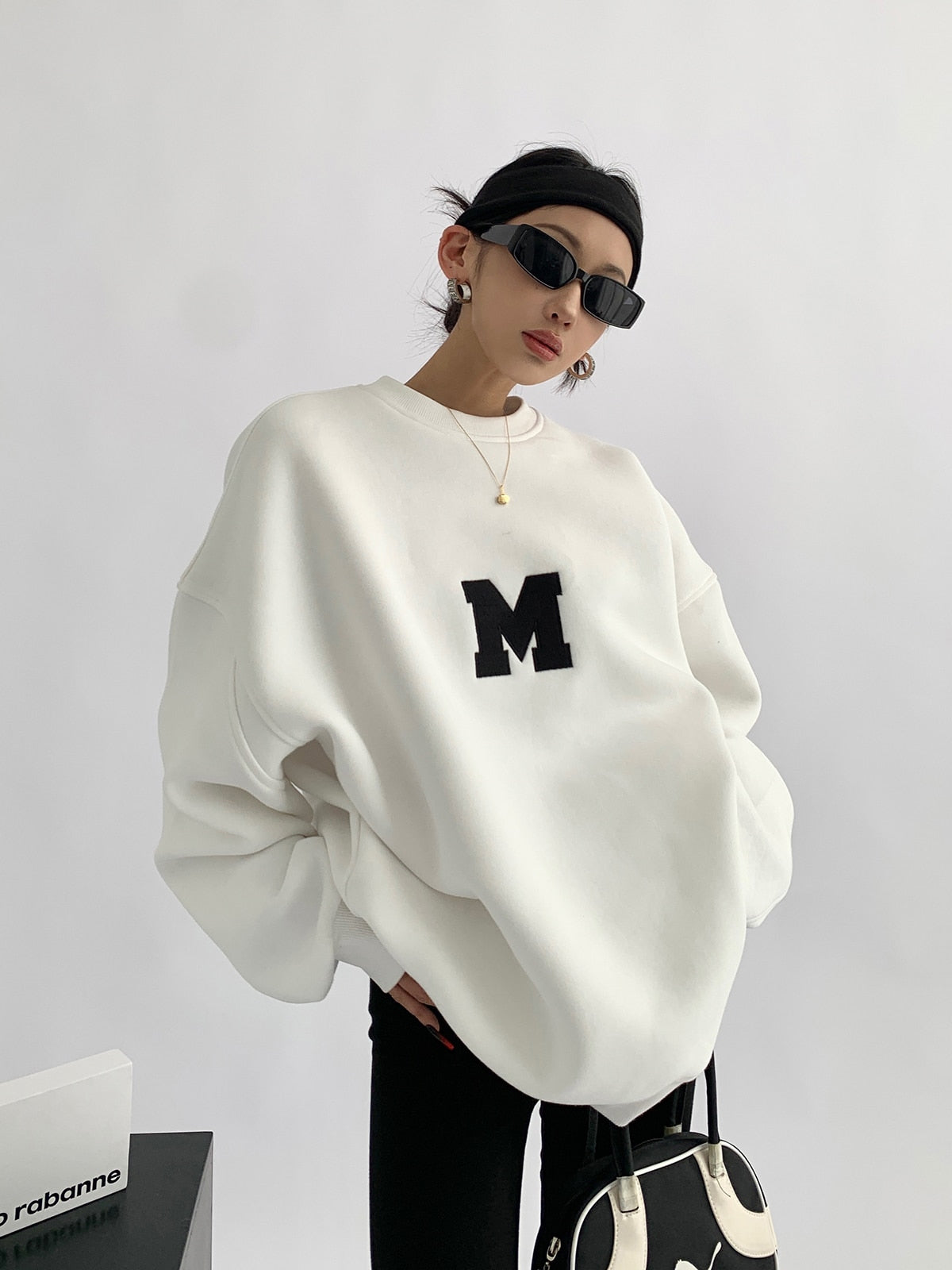 Vintage Letter Embroidery Sweatshirts For Women