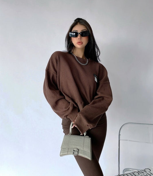Korean Fashion Basic Sweatshirts For Women