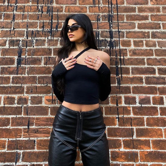 New Casual Streetwear Halter Top For Women