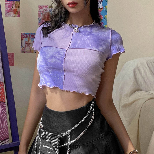 Women's Ruffles Chic Crop Tops