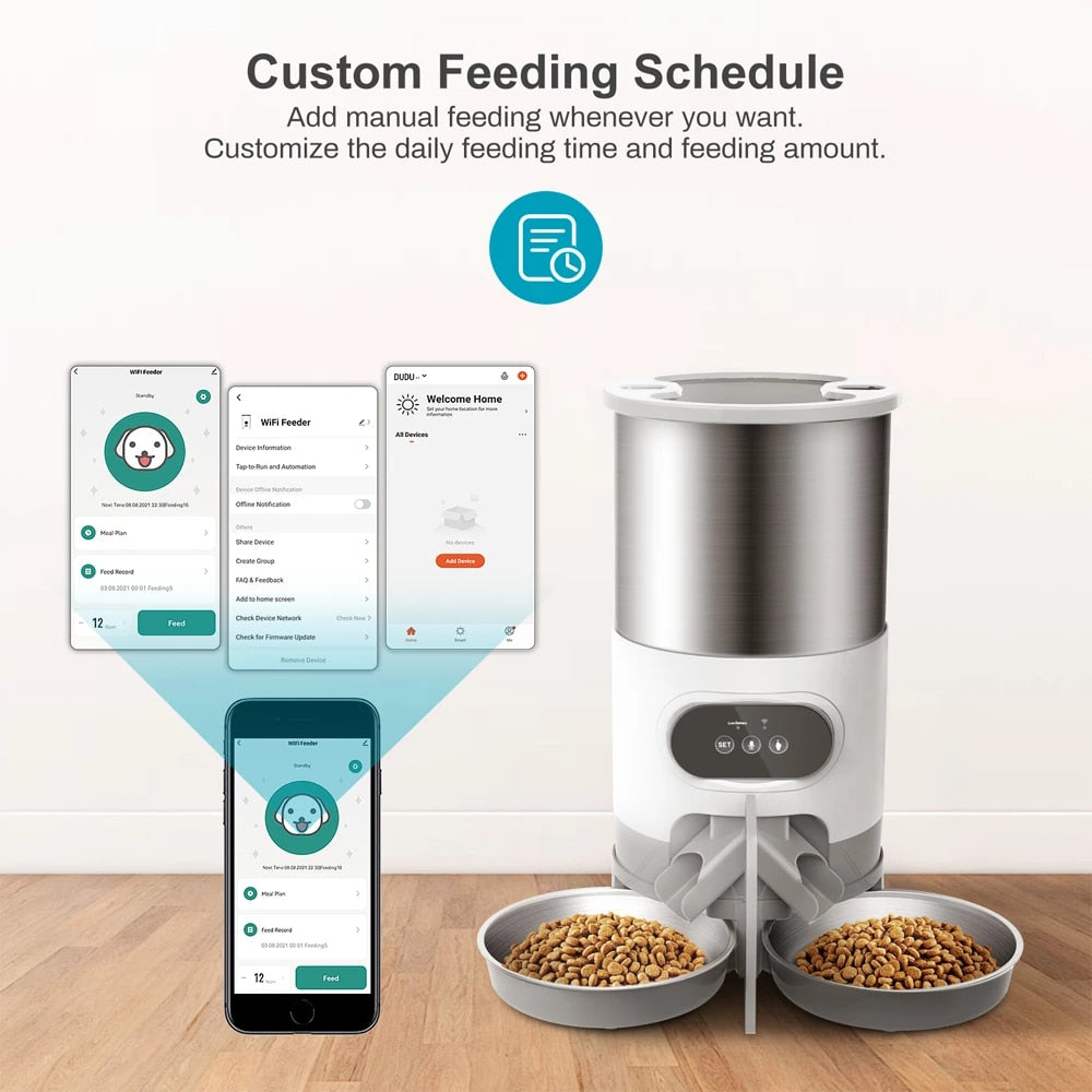 Automatic Timing Dry Food Dispenser