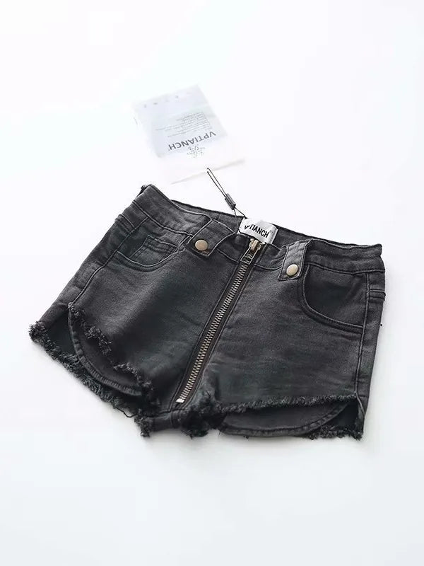 Women's Stretch High Waist Mini Denim Shorts