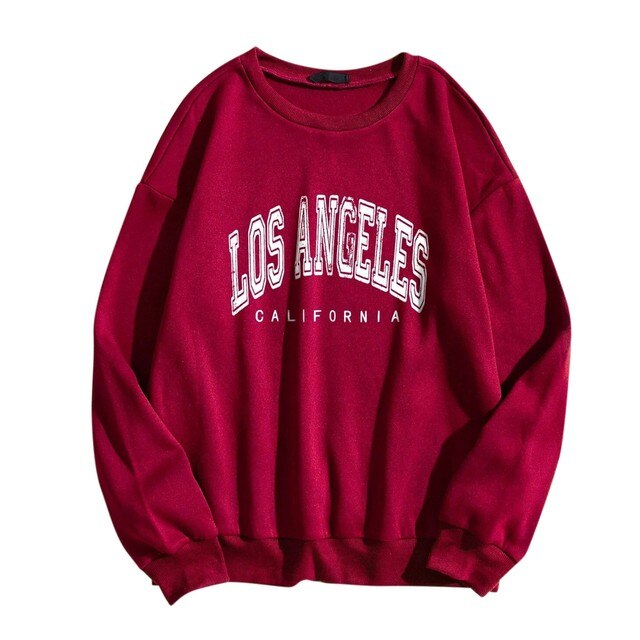 Los Angeles CALIFORNIA Print Sweater For Women