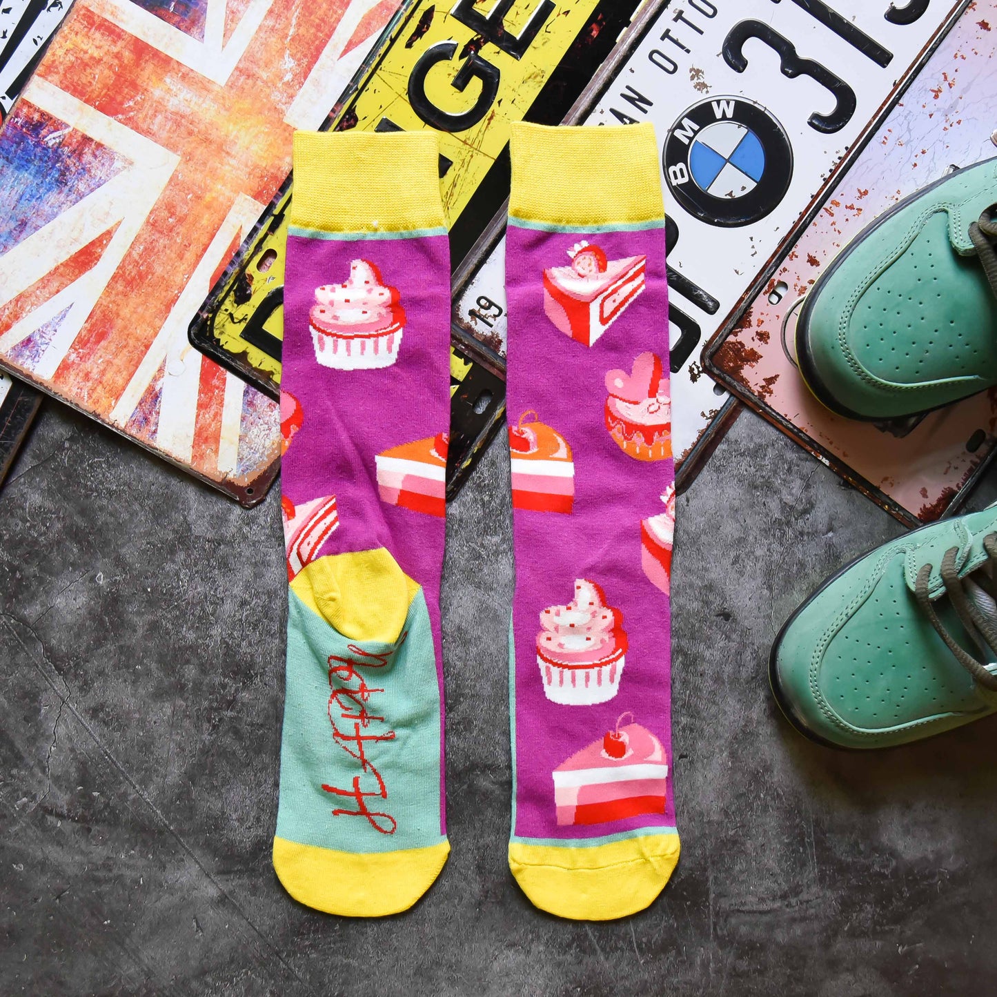 Cactus Cozy Crew Socks