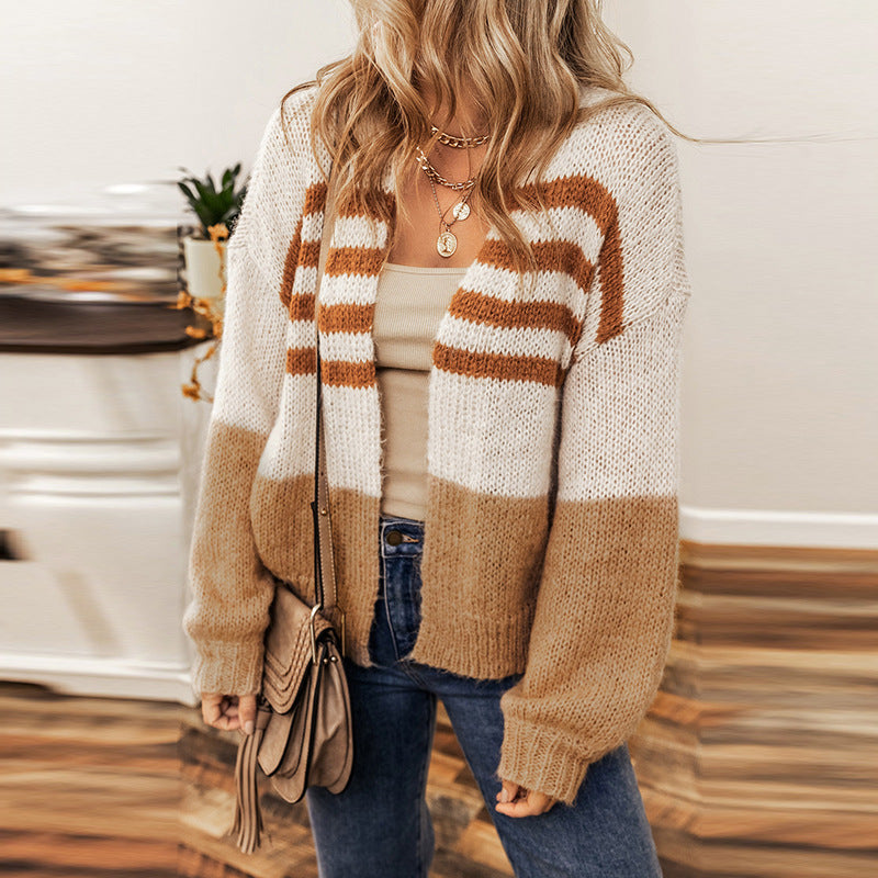 Chicharmony Color Contrast Cardigan