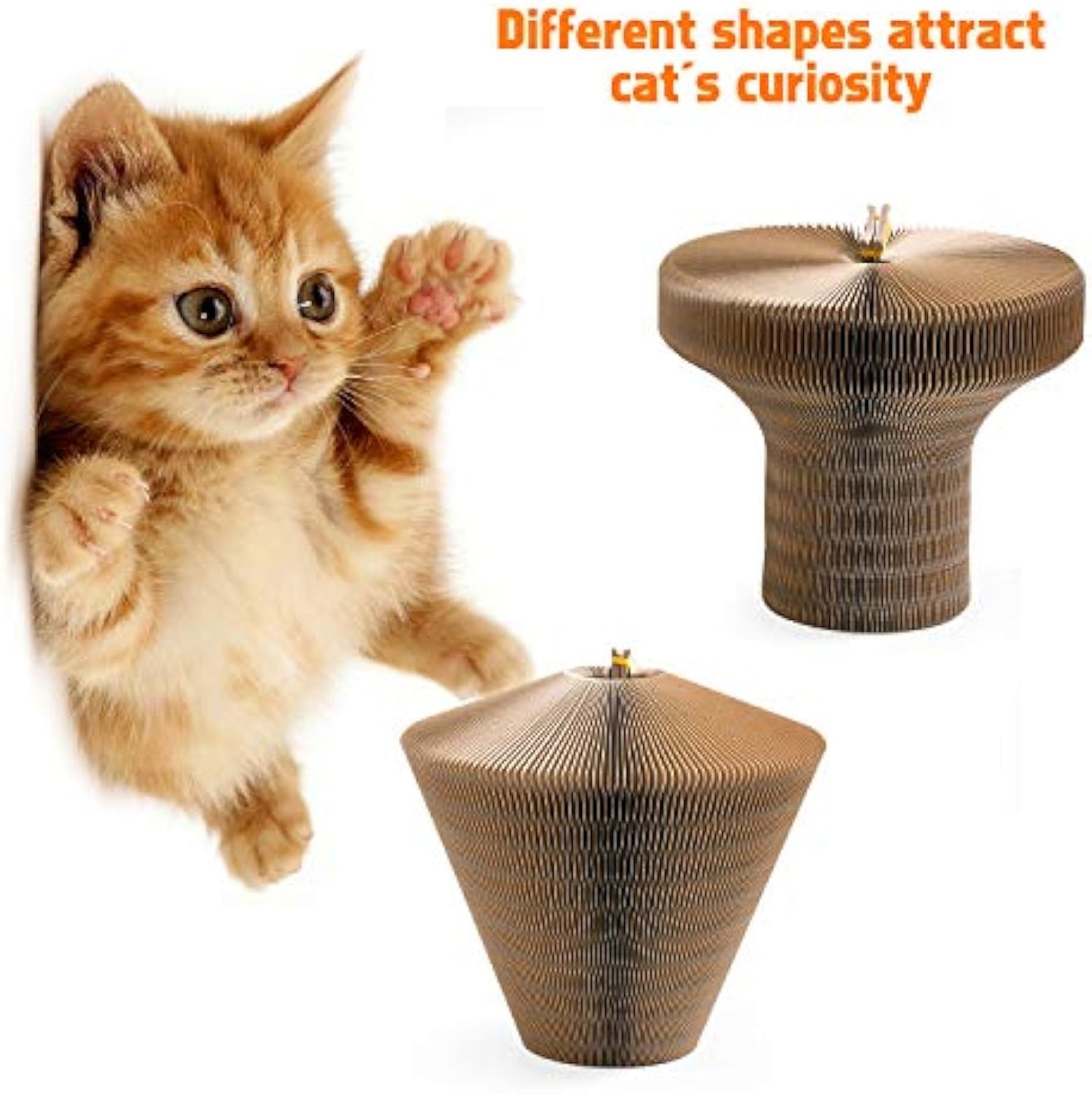 Grinding Claws Cardboard Round Cat Scratcher Pad