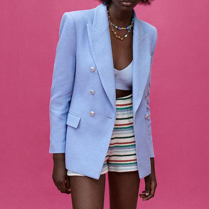 Womens Exclusive Styles Double Breasted Blazer Jackets