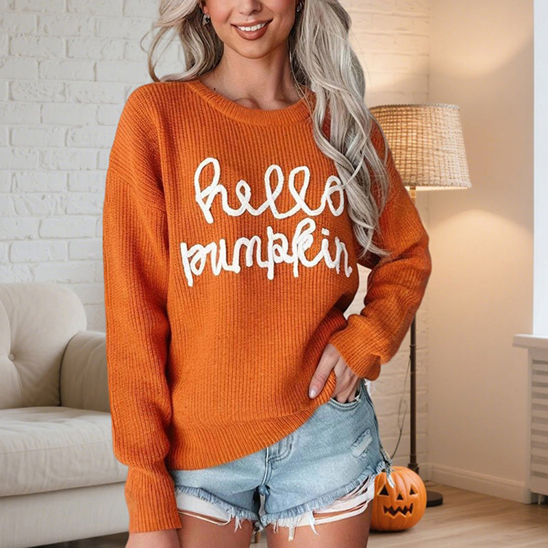 Autumn Comfort Lettered Sweater