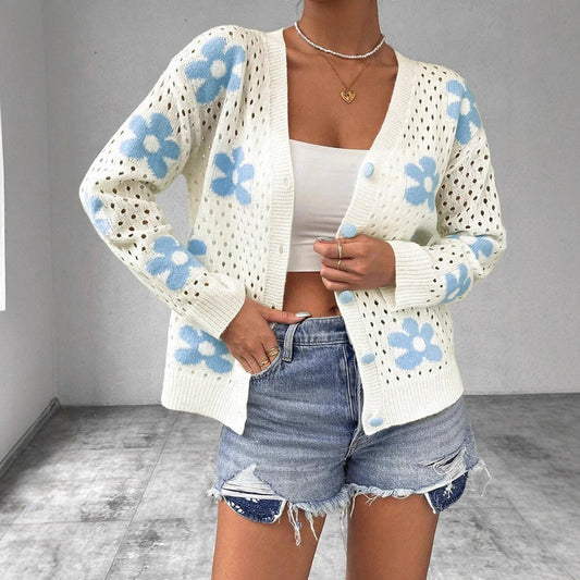 Womens Elegant Knitted Cardigan Sweaters
