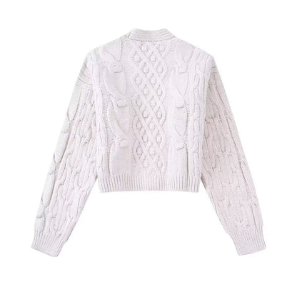 Street Chic Cropped Cardigan Coat