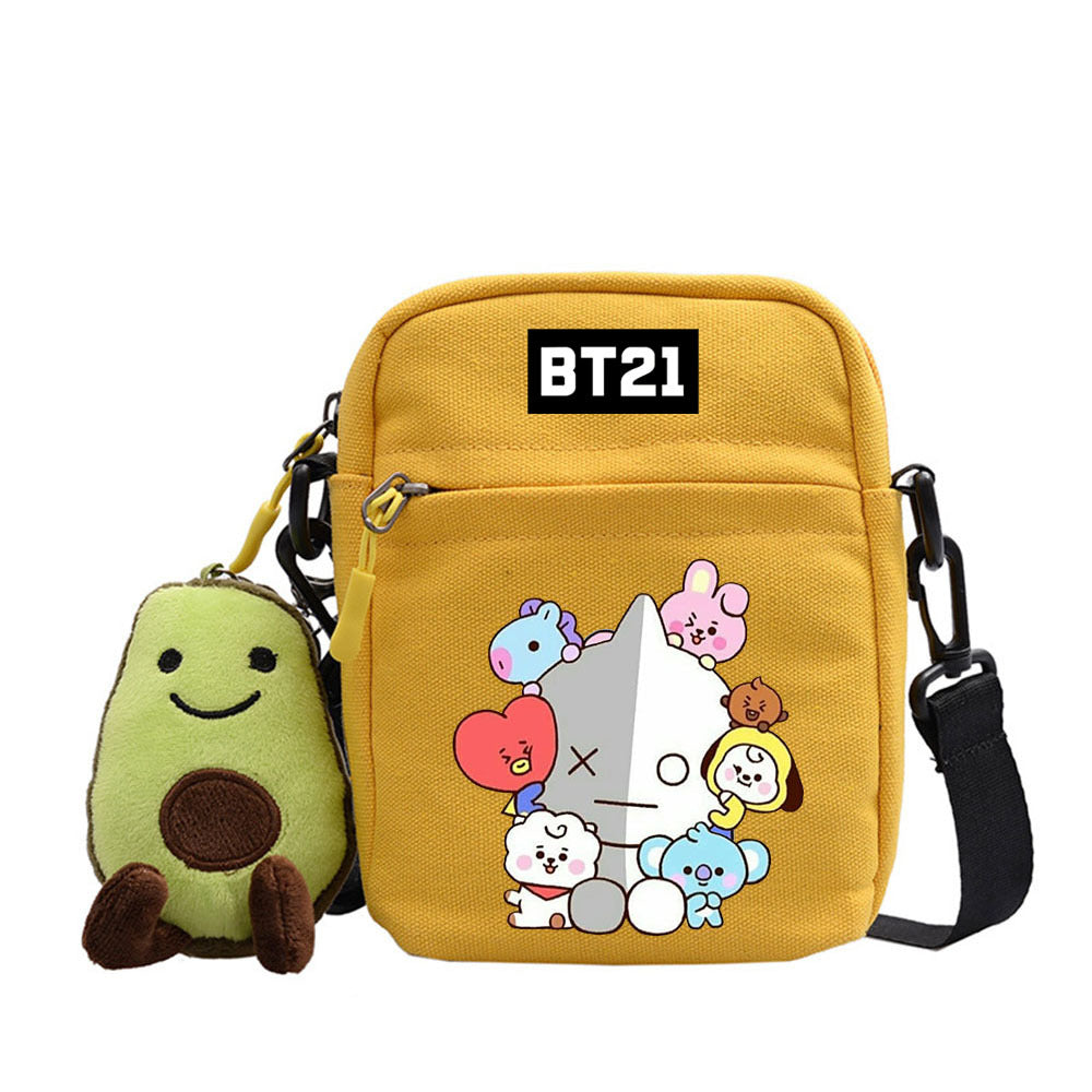 Cartoon Printed Messenger Bag For Outdoor Adventures