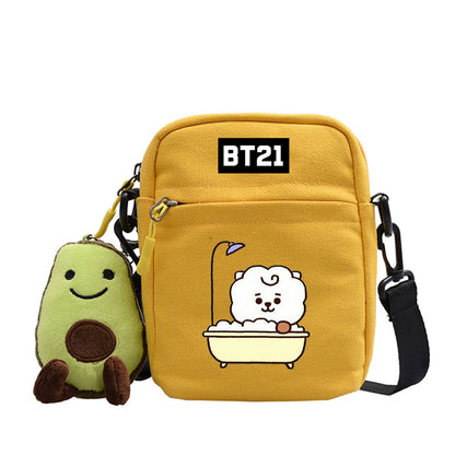 Cartoon Printed Messenger Bag For Outdoor Adventures
