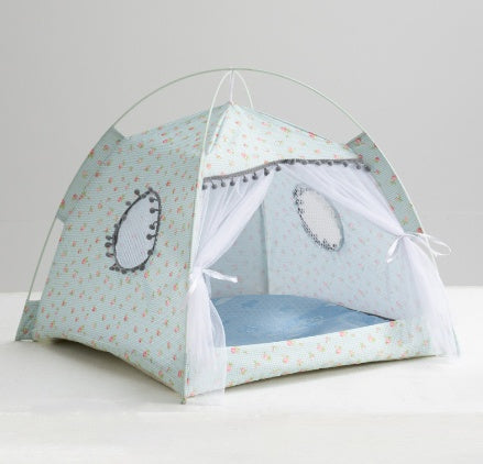 Foldable Princess Cat Tent Bed