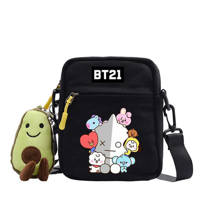 Cartoon Printed Messenger Bag For Outdoor Adventures