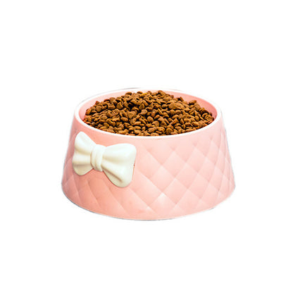 Cats 2 Pieces Front Ribbon Decor Sweety Bowl