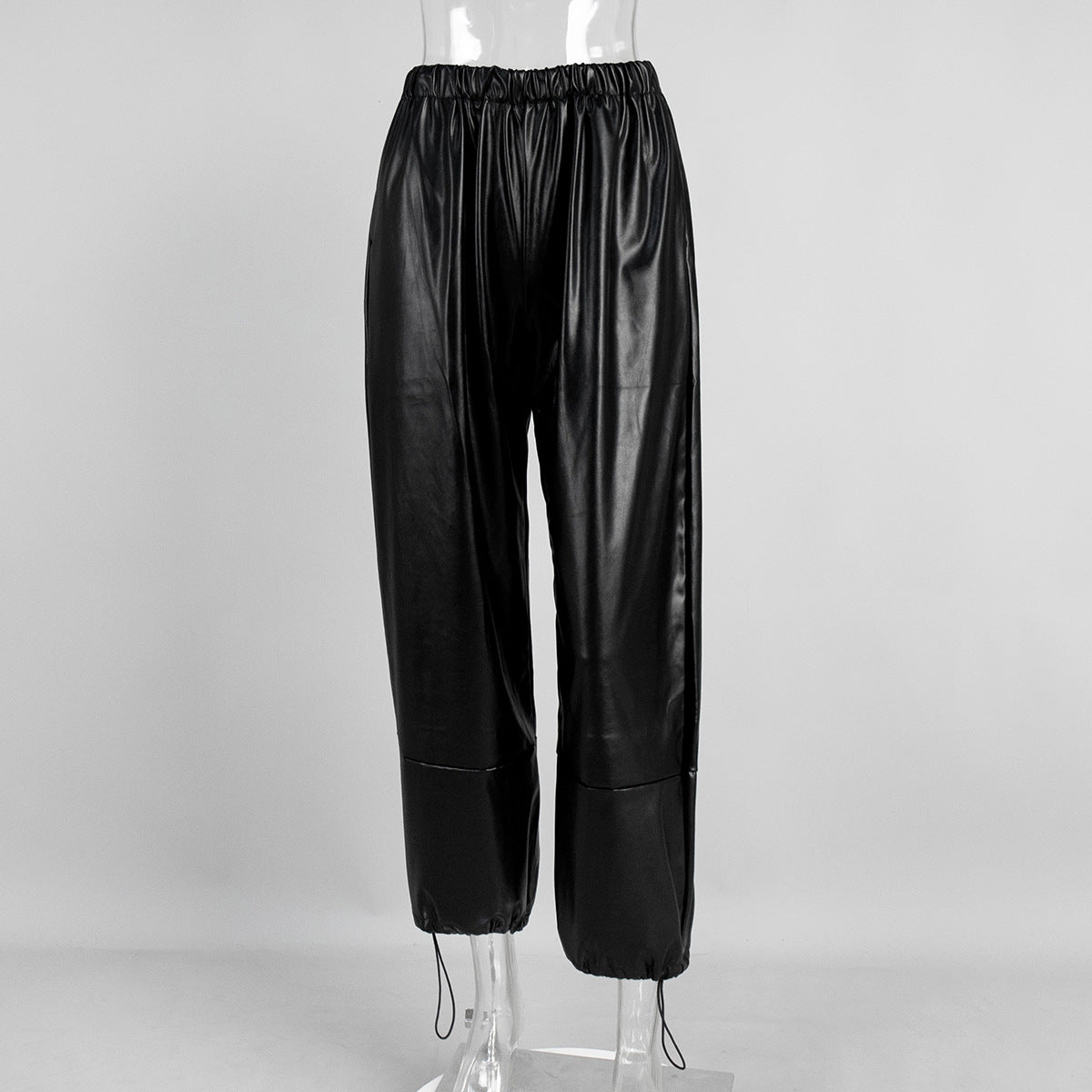 Chic Winter Leather Trousers