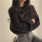 Soft Lantern Sleeve Knit Sweater