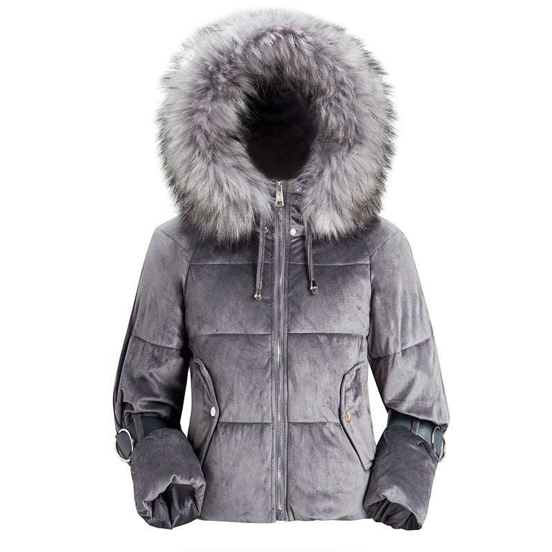 Fur Hooded Outwear Coat