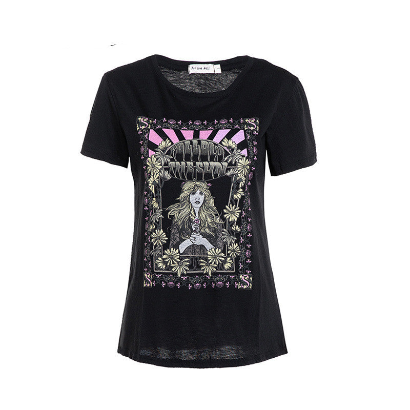 Women Vogue Fashion 90s Printed T Shirts